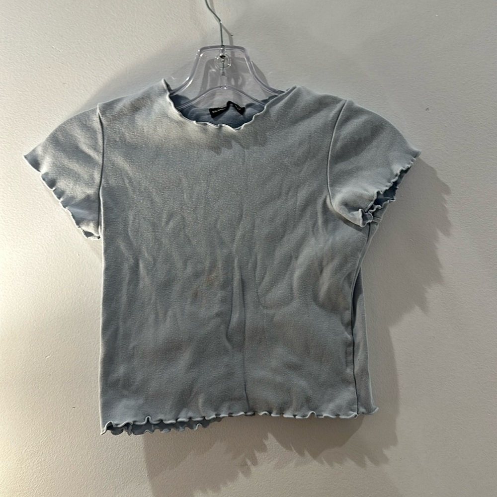 Brandy melville blue baby tee